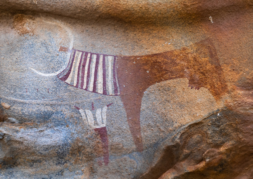 Cave paintings and petroglyphs depicting cows, Woqooyi Galbeed, Laas Geel, Somaliland