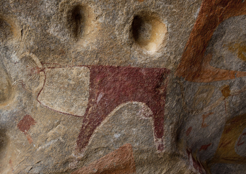 Laas Geel Rock Art Caves, Paintings Depicting Cows, Haegeisa, Somaliland