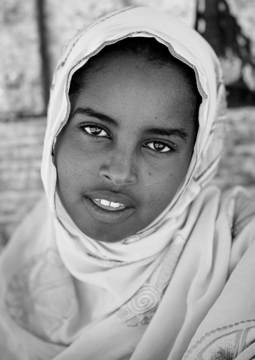Portrait Of A Teenage Girl With Dark Eyes, Lasadacwo Village, Somaliland