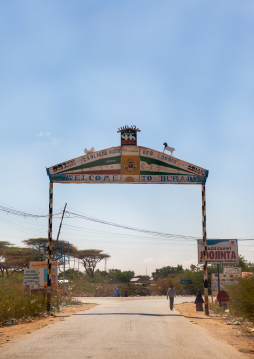 Gate to enter the town, Togdheer region, Burao, Somaliland