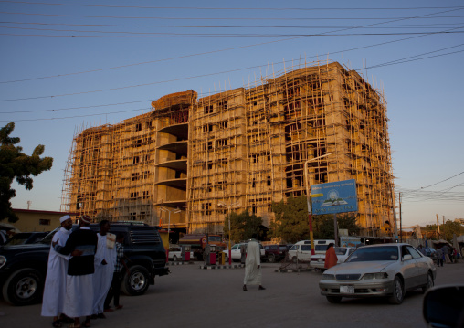 A Big Buiding Under Construction In Declining Light, Hargeisa, Somaliland