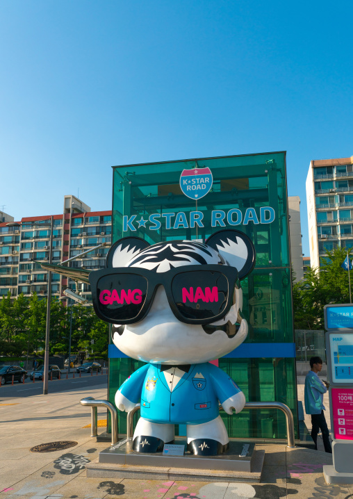 Gangnamdol on k star road, National capital area, Seoul, South korea