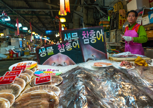 Noryangjin fisheries wholesale market, National capital area, Seoul, South korea