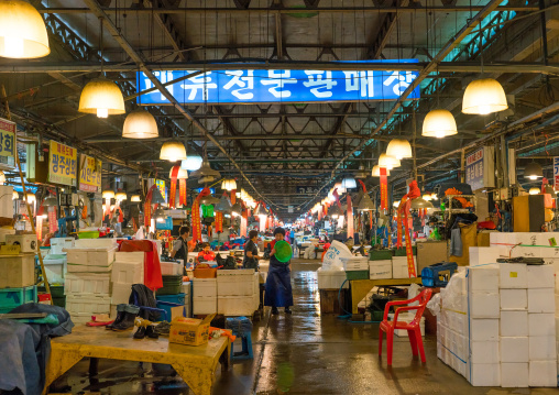 Noryangjin fisheries wholesale market, National capital area, Seoul, South korea