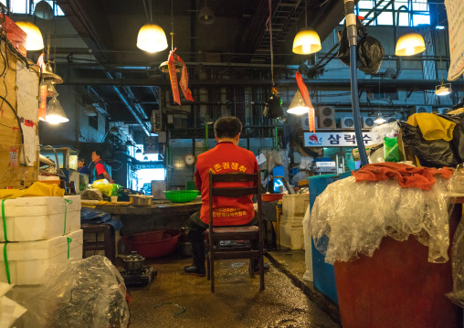 Noryangjin fisheries wholesale market, National capital area, Seoul, South korea