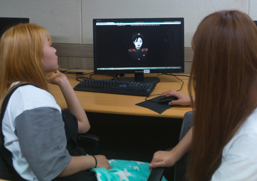 North korean teens defectors in yeomyung alternative school, National capital area, Seoul, South korea