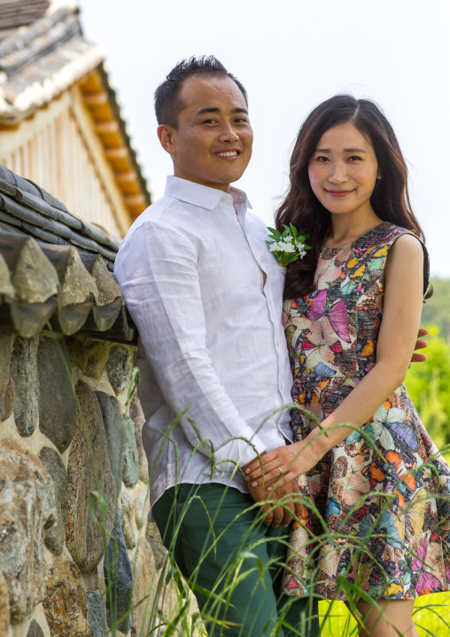 North korean defector joseph park with his south korean fiancee called juyeon, Sudogwon, Paju, South korea
