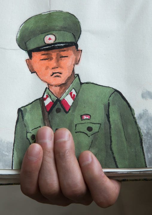 Former north Korea propaganda artist called Song Byeok, National Capital Area, Seoul, South Korea