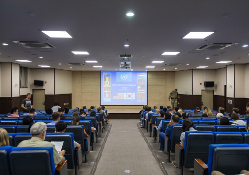 Conference room in the DMZ, North Hwanghae Province, Panmunjom, South Korea