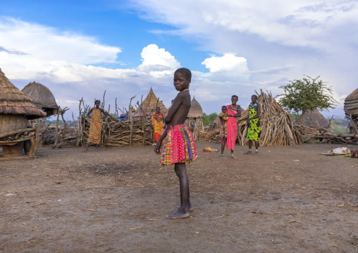 Toposa girl in a traditional village, Namorunyang State, Kapoeta, South Sudan