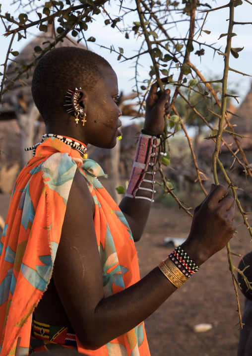 Portrait of a Toposa tribe woman, Namorunyang State, Kapoeta, South Sudan