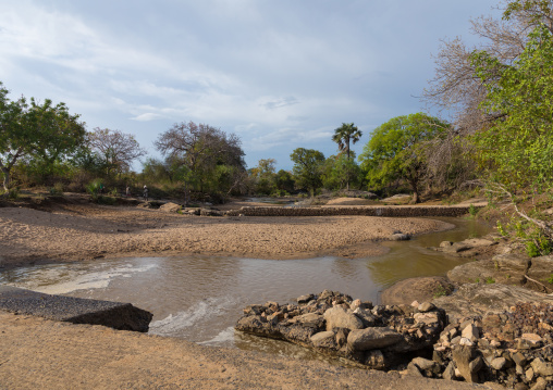 River in an arid landscape, Namorunyang State, Kapoeta, South Sudan