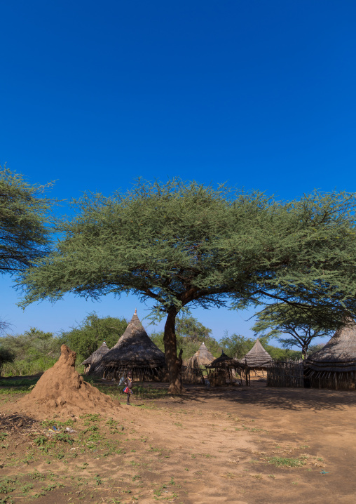 Larim tribe traditional village, Boya Mountains, Imatong, South Sudan