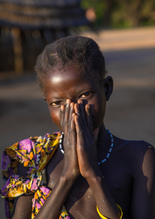 Portrait of a shy Toposa girl, Boya Mountains, Imatong, South Sudan