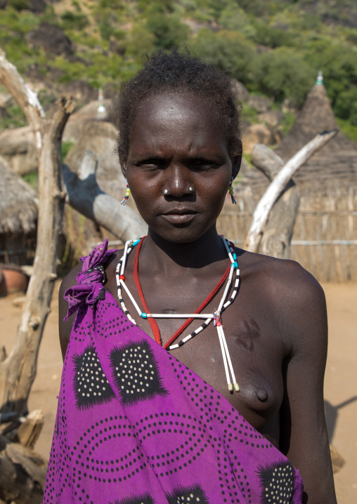 Portrait of a Larim tribe woman, Boya Mountains, Imatong, South Sudan