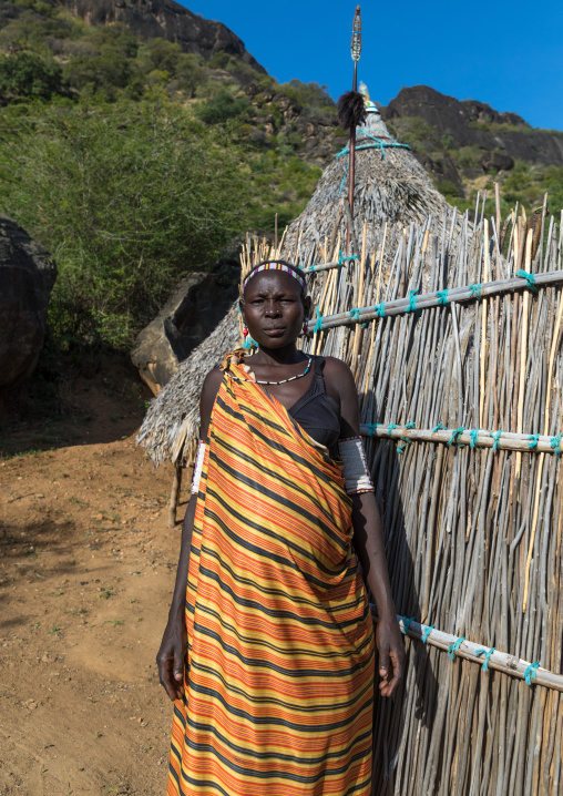 Portrait of a Larim tribe woman, Boya Mountains, Imatong, South Sudan