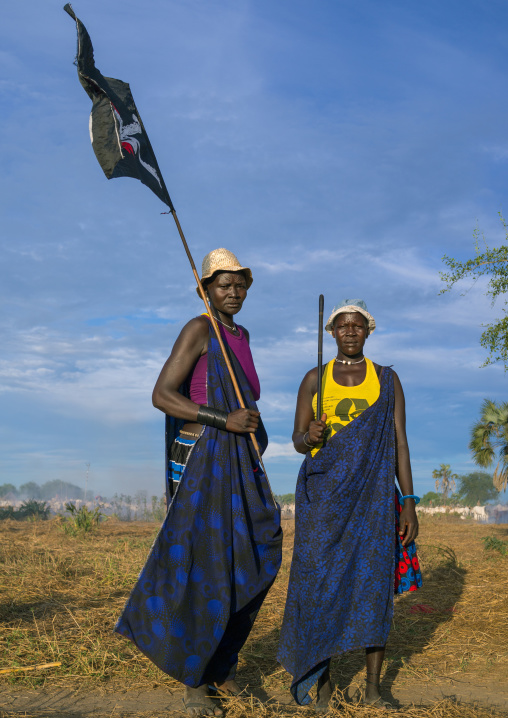 Mundari tribe women celebrating a wedding, Central Equatoria, Terekeka, South Sudan
