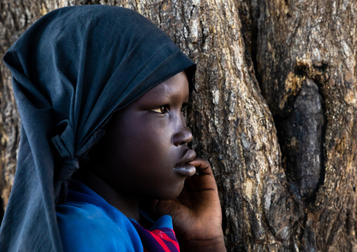 Portrait of a Mundari tribe woman, Central Equatoria, Terekeka, South Sudan
