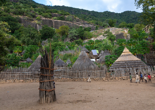 Generation pole erected during initiation ceremonies in Lotuko tribe, Central Equatoria, Illeu, South Sudan