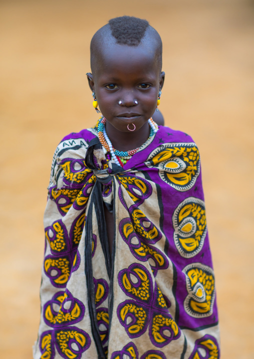 Portrait of a Larim tribe girl, Boya Mountains, Imatong, South Sudan
