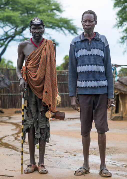 Larim tribe elders portrait, Boya Mountains, Imatong, South Sudan