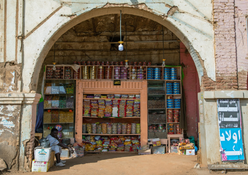 Shop under an arcade in the market, Khartoum State, Omdurman, Sudan