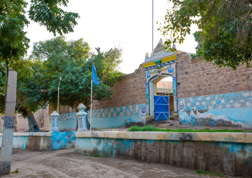 Old decorated ottoman house turned into a police station, Northern State, Al-Khandaq, Sudan