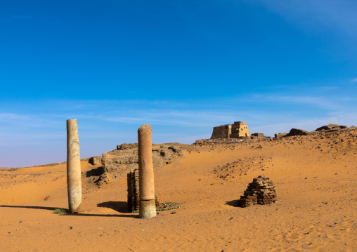 Ruins of the church of the granite columns, Nubia, Old Dongola, Sudan