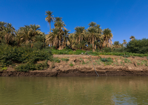 Water pump on the bank of river Nile, Northern State, El-Kurru, Sudan