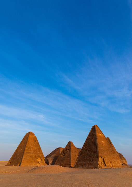 The meroitic pyramids of jebel Barkal, Northern State, Karima, Sudan