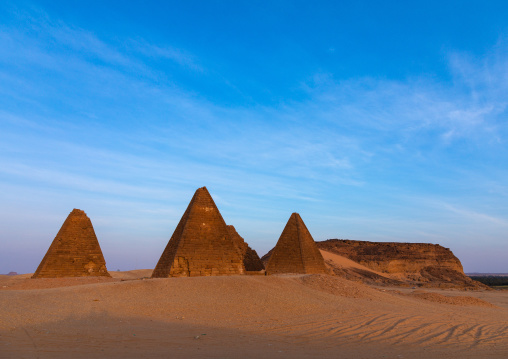 The meroitic pyramids of jebel Barkal, Northern State, Karima, Sudan