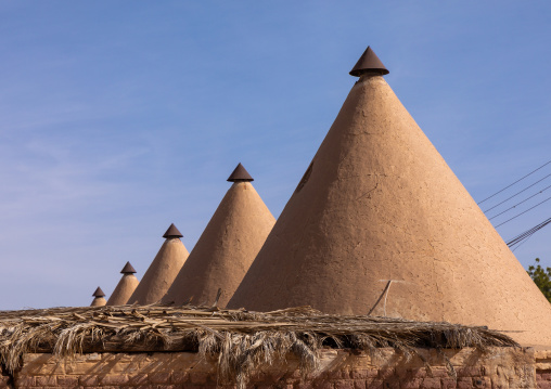 Houses built by english for the train station workers during colonial times, Northern State, Karima, Sudan
