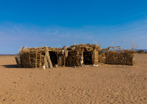 Bedouin village in Bayoda desert, Northern State, Bayuda desert, Sudan