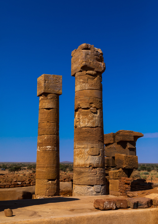 Amun temple columns, Nubia, Naqa, Sudan