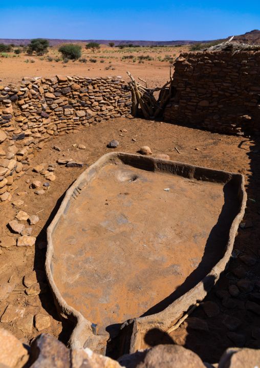 Dry water reservoir for animals, Nubia, Naqa, Sudan