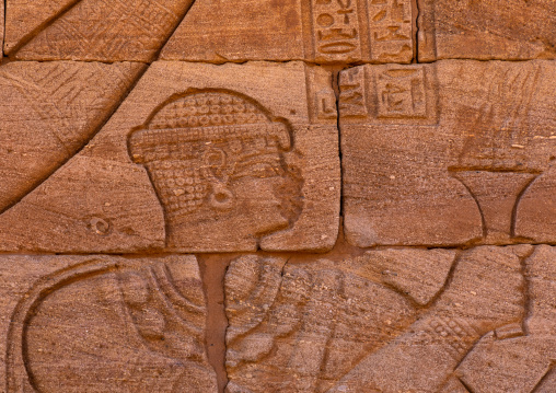 Relief on Musawwarat es-sufra meroitic lion temple, Nubia, Musawwarat es-Sufra, Sudan