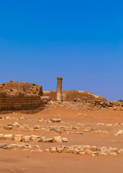 Central terrace in the great enclosure in Musawwarat es-sufra meroitic temple complex, Nubia, Musawwarat es-Sufra, Sudan