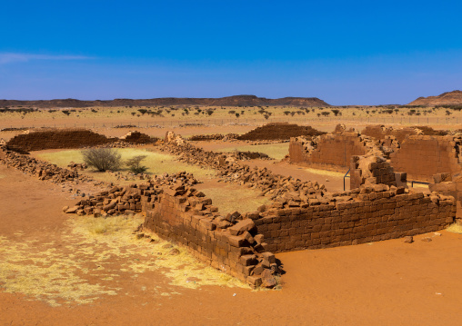Central terrace in the great enclosure in Musawwarat es-sufra meroitic temple complex, Nubia, Musawwarat es-Sufra, Sudan