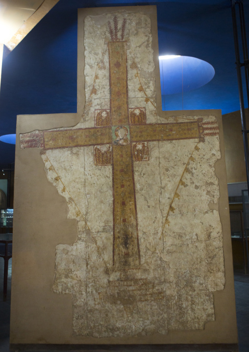 Sudan, Khartoum State, Khartoum, late 10th century cross from the cathedral of faras in the national museum of sudan