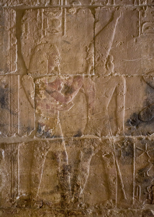 Sudan, Khartoum State, Khartoum, relief in the semna temple at the national museum of sudan
