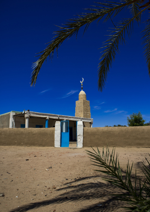 Sudan, Northern Province, Gunfal, mosque in a little village