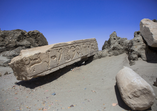 Sudan, Nubia, Sai island, old temple ruins