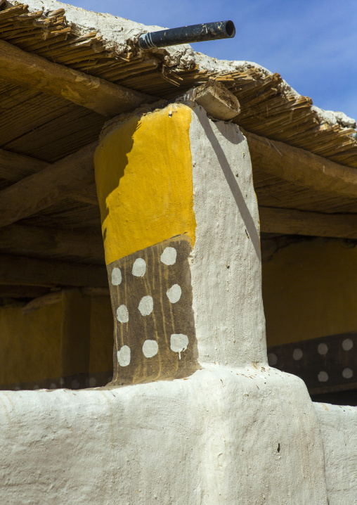 Sudan, Nubia, Old Dongola, house courtyard