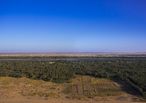 Sudan, Northern Province, Karima, karima town and river nile view