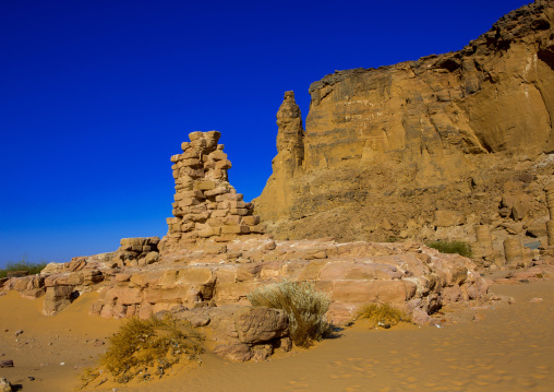 Sudan, Northern Province, Karima, temple of amun in the holy mountain of jebel barkal