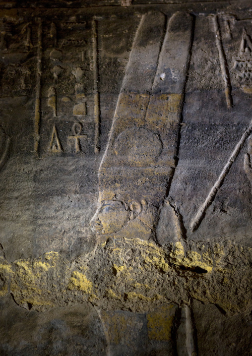 Sudan, Northern Province, Karima, mammisi chapel of the temple of amun at the foot of jebel barkal