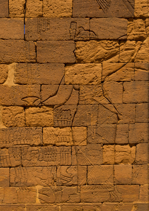 Sudan, Nubia, Naga, the relief of queen amanitore