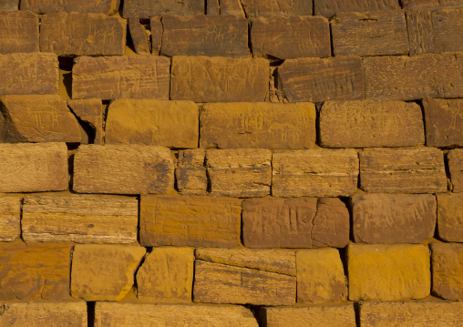 Sudan, Kush, Meroe, pyramids and tombs in royal cemetery of bajrawiya