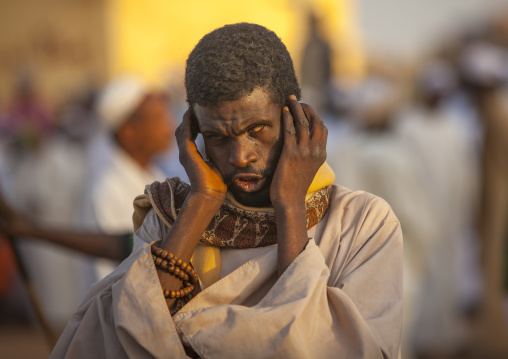 Sudan, Khartoum State, Khartoum, sufi whirling dervishes at omdurman sheikh hamad el nil tomb