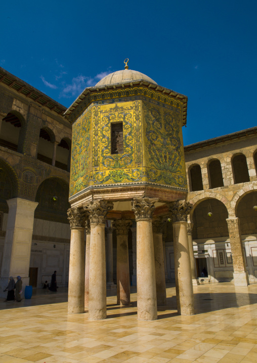 The Dome Of The Treasury In Umayyad Mosque Courtyard, Damascus, Damascus Governorate, Syria